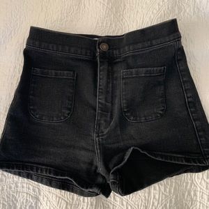 High waisted abercrombie shorts